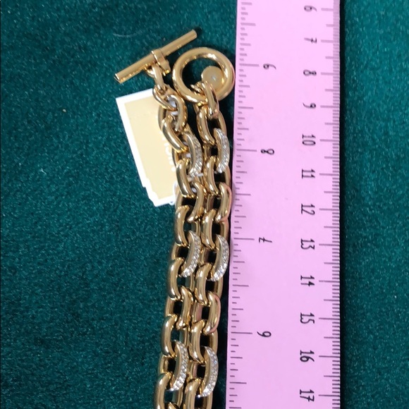 Michael Kors Chain link & pave stones necklace 18” - Picture 6 of 6